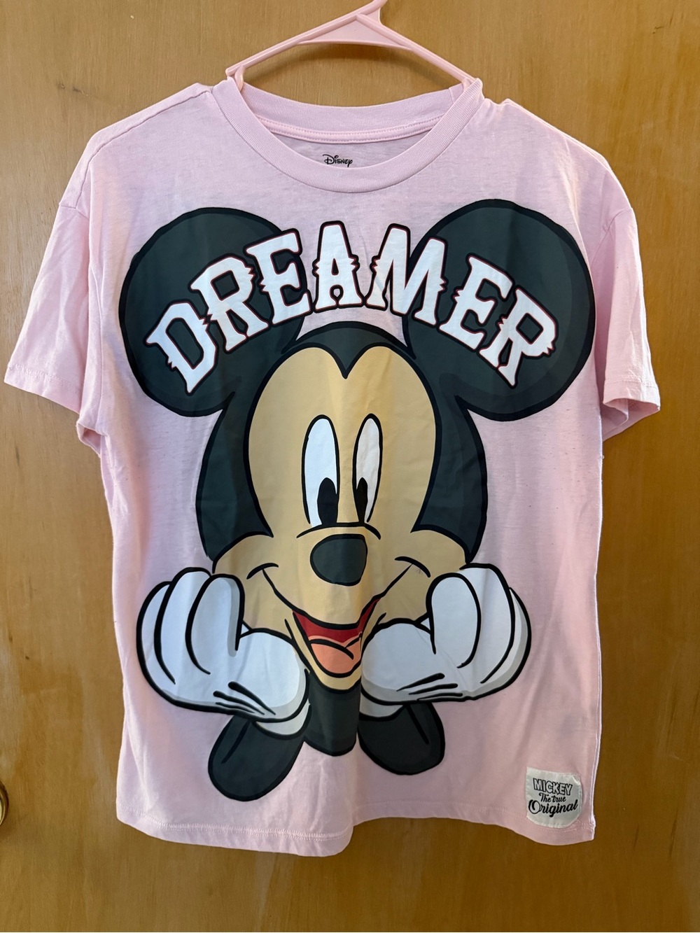 Disney Pink Mickey Mouse Text Tee